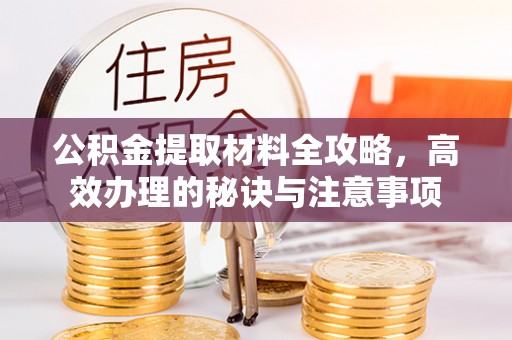 金川公积金提取材料全攻略，高效办理的秘诀与注意事项