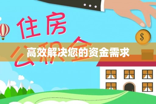 金川高效解决您的资金需求