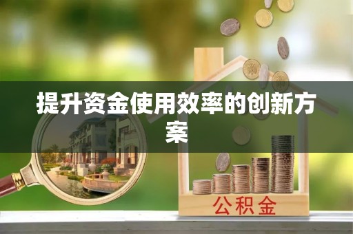 金川提升资金使用效率的创新方案