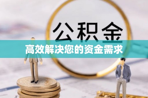 金川高效解决您的资金需求