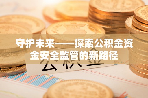 金川守护未来——探索公积金资金安全监管的新路径