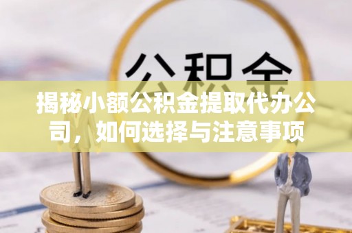 金川揭秘小额公积金提取代办公司，如何选择与注意事项