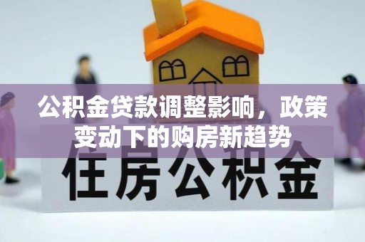 金川公积金贷款调整影响，政策变动下的购房新趋势