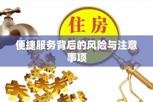 金川便捷服务背后的风险与注意事项